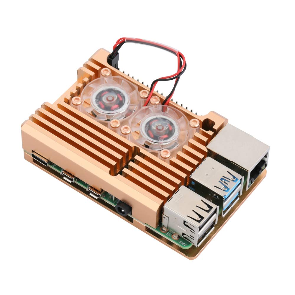Raspberry Pi 4B 4GB 本体 + 冷却ファン付き金属ケースセット Amazon.co.jp: Raspberry Pi 4 Model B アルミニウムケース デュアル
